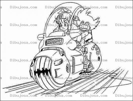 Dibujo para colorear Ibujo De Moto Japonesa Para Pintar Y Colorear