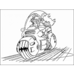 Dibujo para colorear Ibujo De Moto Japonesa Para Pintar Y Colorear