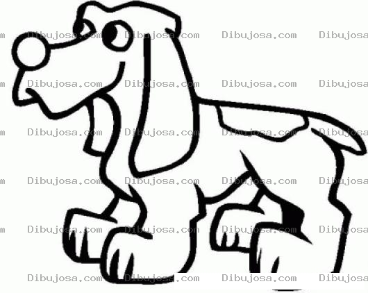 Dibujo para colorear Dibujo De Perro Sahueso Para Pintar Y Colorear Perrito Orejudo