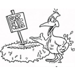 Dibujo para colorear Dibujo De Gallina Vendiendo Su Nido Para Pintar Y Colorear