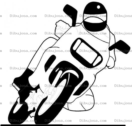 Dibujo para colorear Colorear Motorista