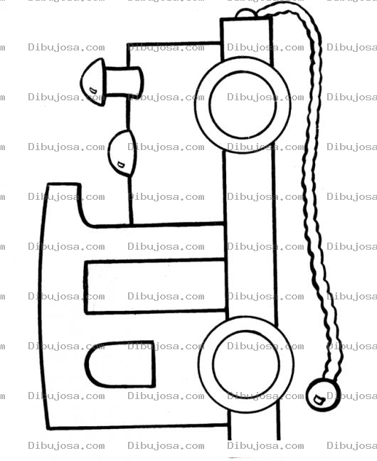 Dibujo para colorear Dibujo De Tren Parado Para Pintar Y Colorear
