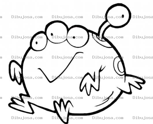 Dibujo para colorear Fenomeno De 4 Ojos Para Pintar Y Colorear