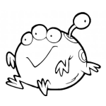 Dibujo para colorear Fenomeno De 4 Ojos Para Pintar Y Colorear