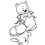Dibujo para colorear Gatos Con Bota Para Pintar Y Colorear Gatosconbota