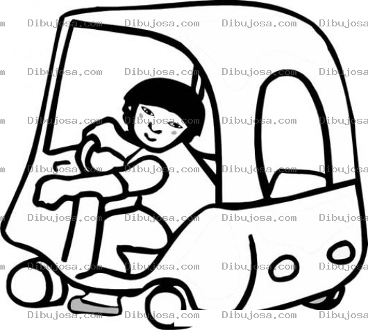 Dibujo para colorear Pintar Carro de Juguete