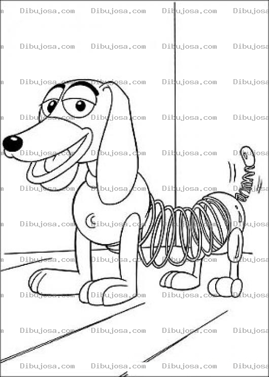 Dibujo para colorear Colorear Perro Resorte Slinky Dod