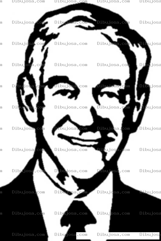 Dibujo para colorear Ron Paul Congresista De Estados Unidos Para Colorear