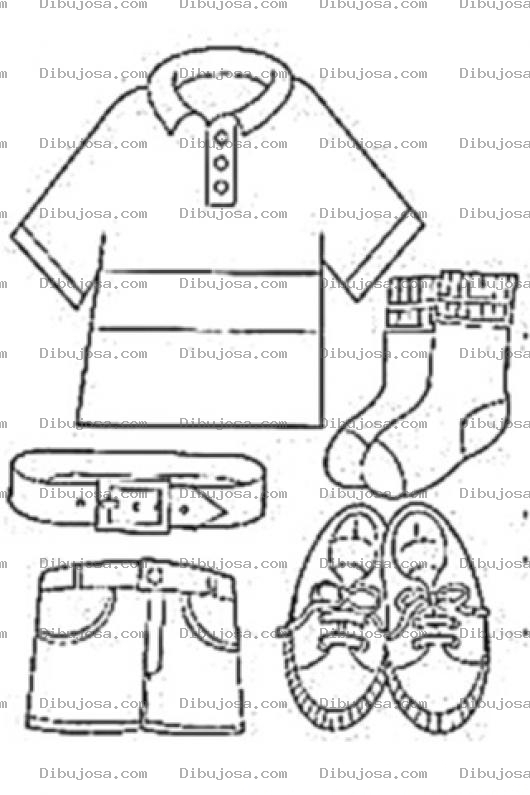 Dibujo para colorear Colorear Ropa De Hombre