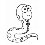 Dibujo para colorear Colorear Serpiente Con Manchas