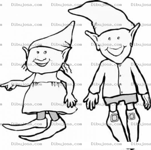 Dibujo para colorear Colorear Duendecitos