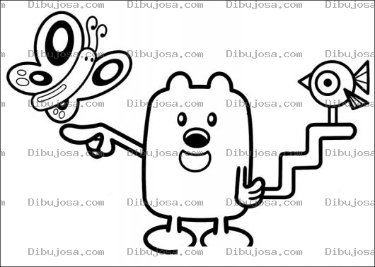 Dibujo para colorear Colorear Wow Wow Wubbzy