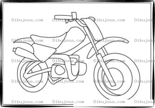 Dibujo para colorear Moto De Enduro Para Colorear