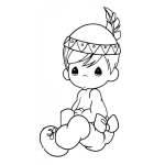 Dibujo para colorear Colorear Indito De Precious Moments