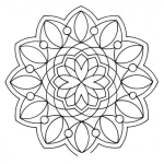 Dibujo para colorear Colorear Estrella En Mandala