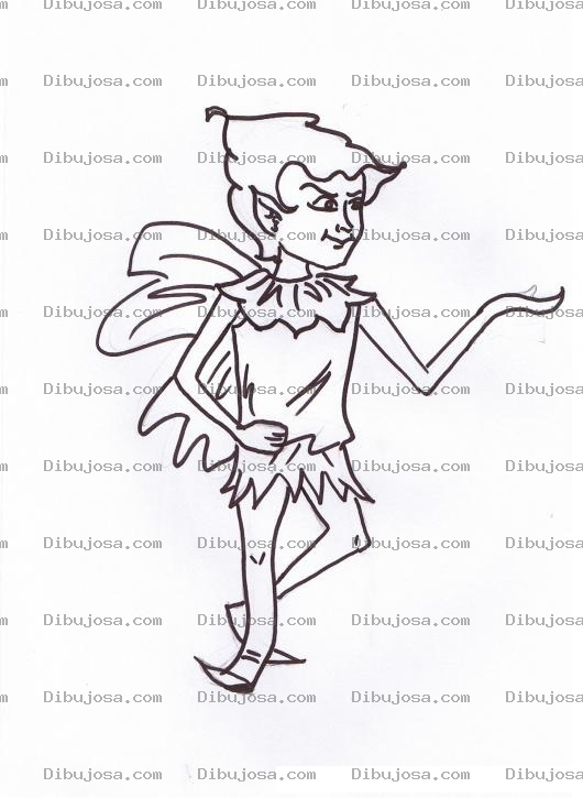 Dibujo para colorear Colorear Duende Con Alas