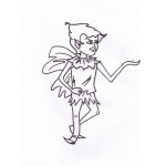 Dibujo para colorear Colorear Duende Con Alas