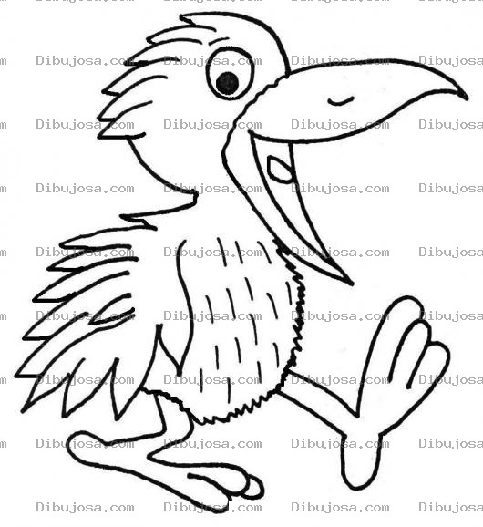 Dibujo para colorear Colorear Pajarraco