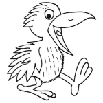 Dibujo para colorear Colorear Pajarraco