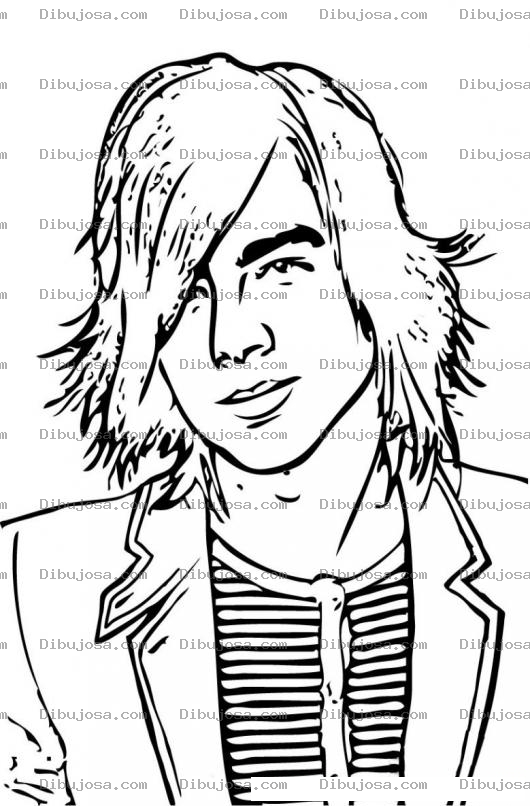 Dibujo para colorear Colorear Artista De Rock