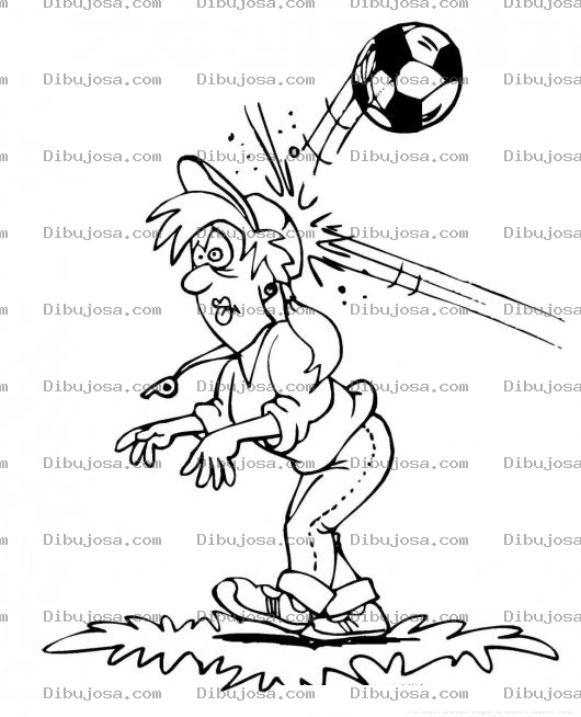 Dibujo para colorear Colorear Pelotazo En La Cabeza A Una Mujer