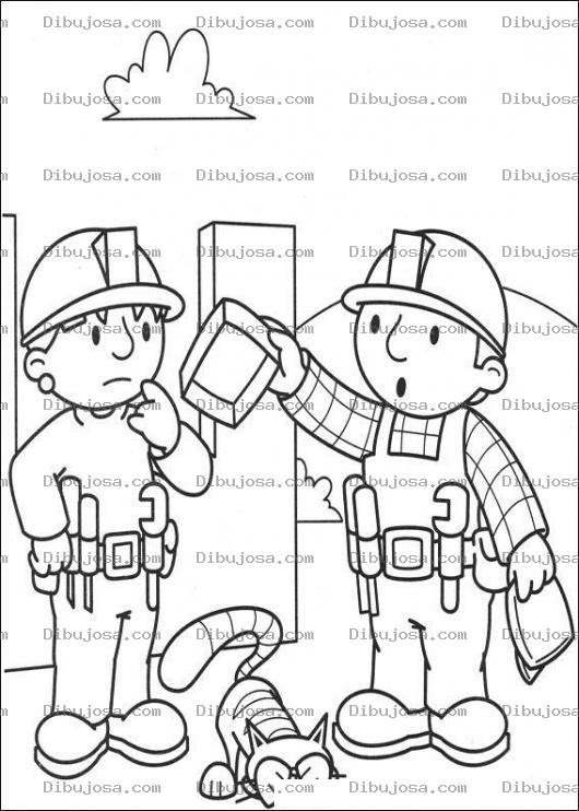 Dibujo para colorear Bob dialogando