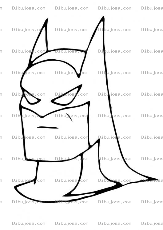 Dibujo para colorear Colorear Mascara De Batman