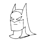 Dibujo para colorear Colorear Mascara De Batman