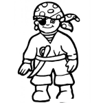 Dibujo para colorear Colorear Nino Pirata