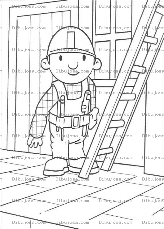 Dibujo para colorear La escalera de bob el constructor