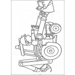 Dibujo para colorear El caterpillar de Bob el constructor