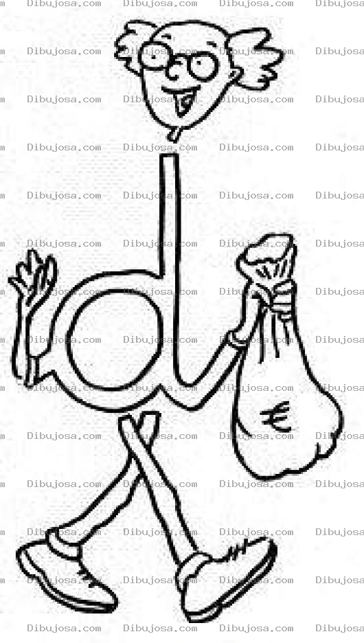 Dibujo para colorear Colorear letra D