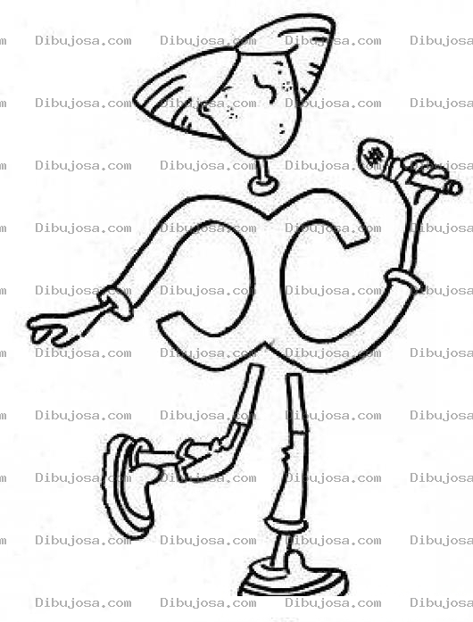 Dibujo para colorear Colorear letra X