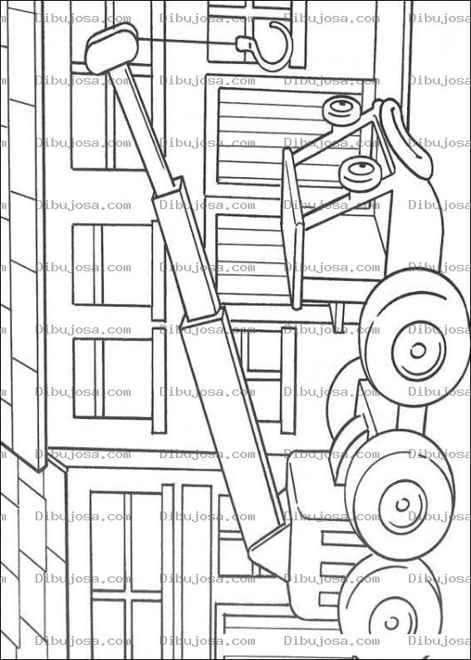 Dibujo para colorear La grua de Bob