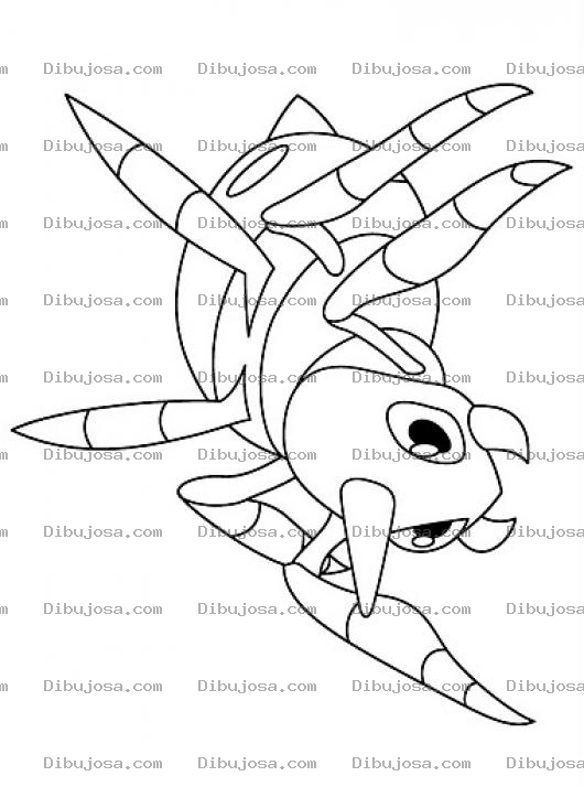 Dibujo para colorear Colorear Tarantula De Pokemon