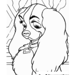 Dibujo para colorear Colorear Perrita De Disney