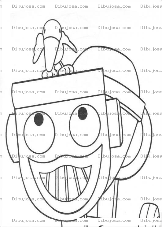 Dibujo para colorear La mezcaldora y el pajaro de Bob