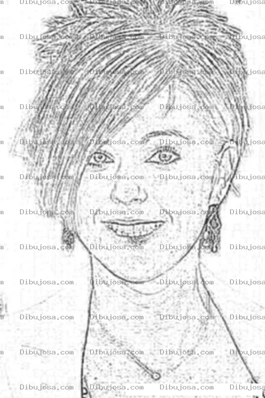 Dibujo para colorear Kate Gosselin Coloring Page