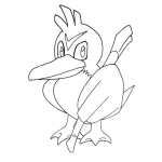 Dibujo para colorear Colorear Pato Nike