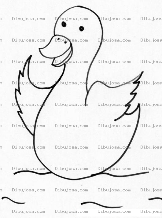 Dibujo para colorear Colorear Pato En El Agua