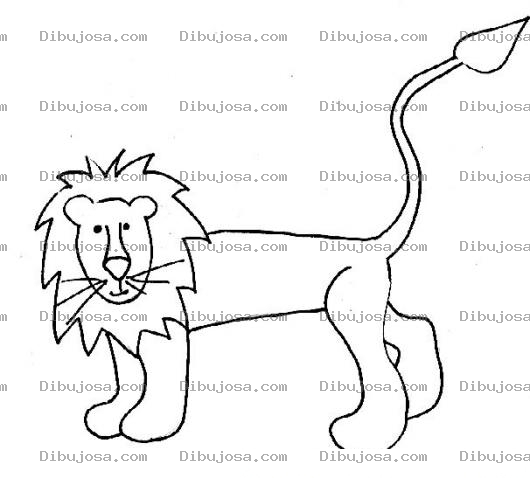 Dibujo para colorear Colorear Leon Escualido
