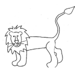 Dibujo para colorear Colorear Leon Escualido