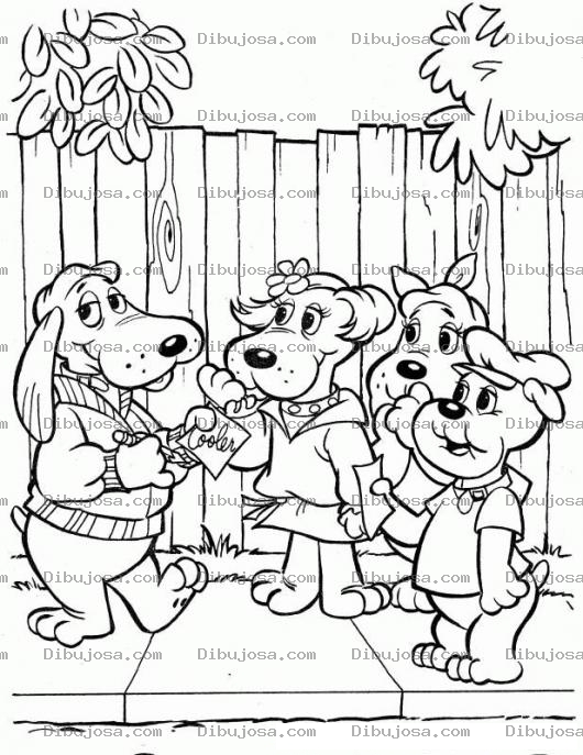 Dibujo para colorear Colorear Pound Puppies