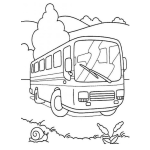 Dibujo para colorear Colorear Pullman