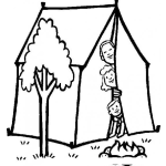 Dibujo para colorear Colorear Carpa Familiar