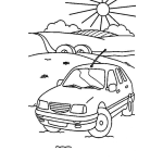Dibujo para colorear Colorear Carrito Compacto