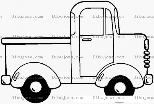 Dibujo para colorear Colorear Pickup Viejo