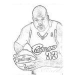 Dibujo para colorear Dibujo De Shaquille Oneal Para Pintar Y Colorear