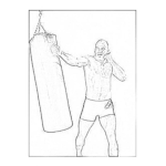 Dibujo para colorear BasRutten El Guapo Dibujo para Colorer Al Peleador De Kick Boxing Y Artes Marciales Mixtas Bas Rutten