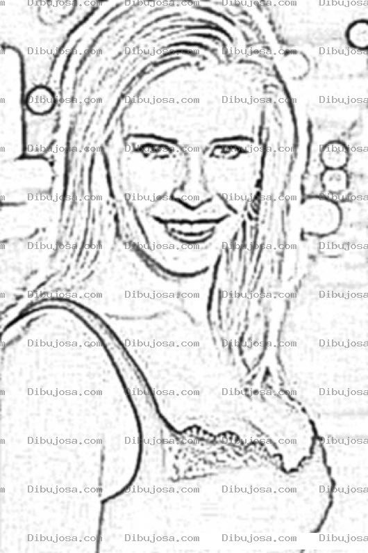 Dibujo para colorear Chelsea Handler Coloring Page Para Pintar Y Colorear